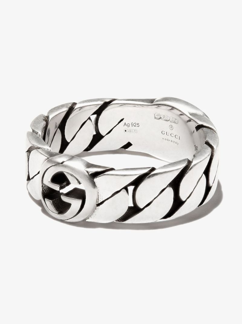 Sterling Silver Interlocking G Ring