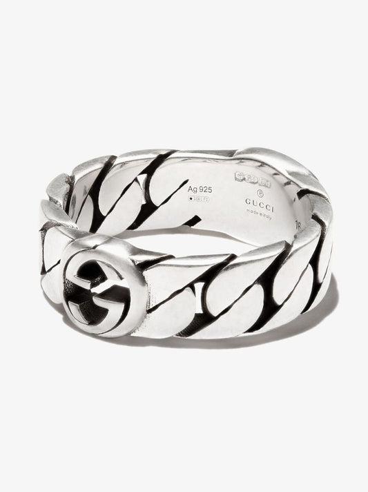 Sterling Silver Interlocking G Ring