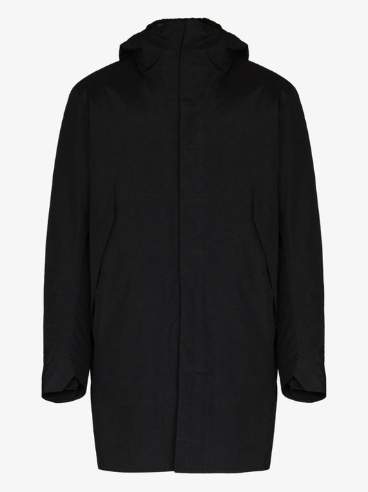 Black Monitor Hooded Coat