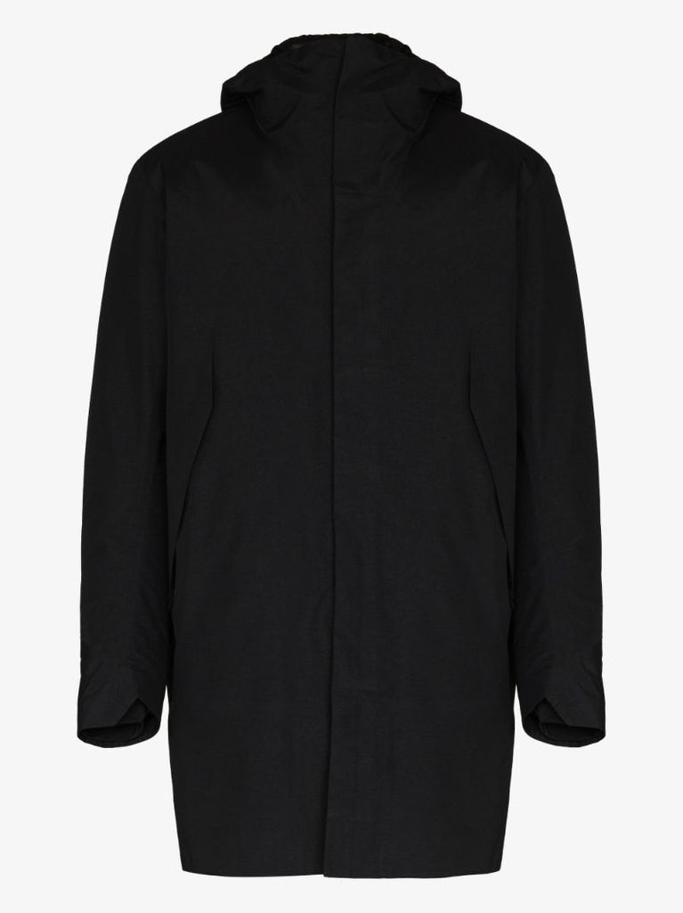 Black Monitor Hooded Coat