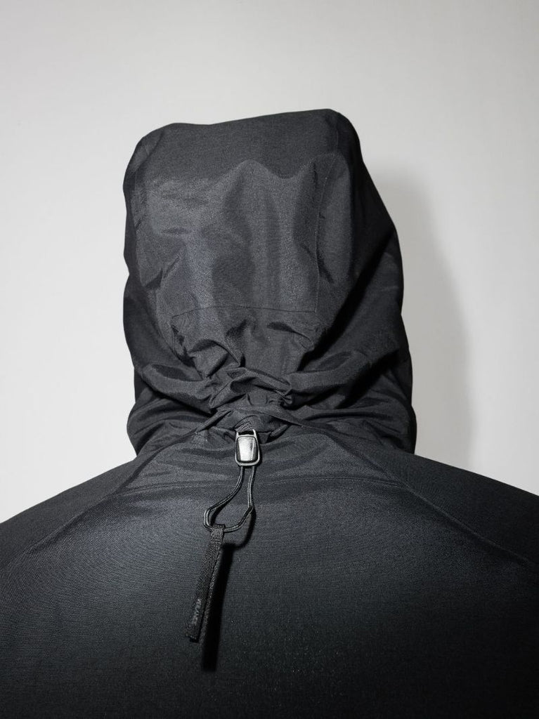 Black Monitor Hooded Coat