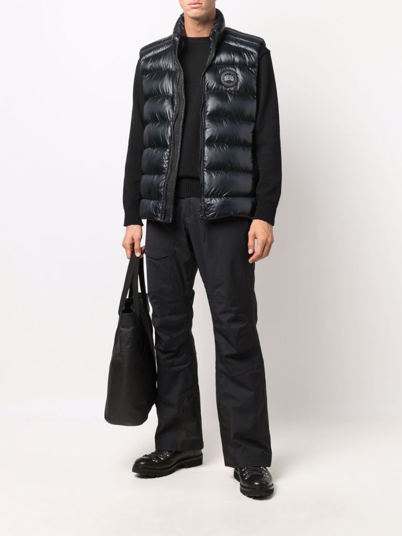 Black Flared Ski Trousers