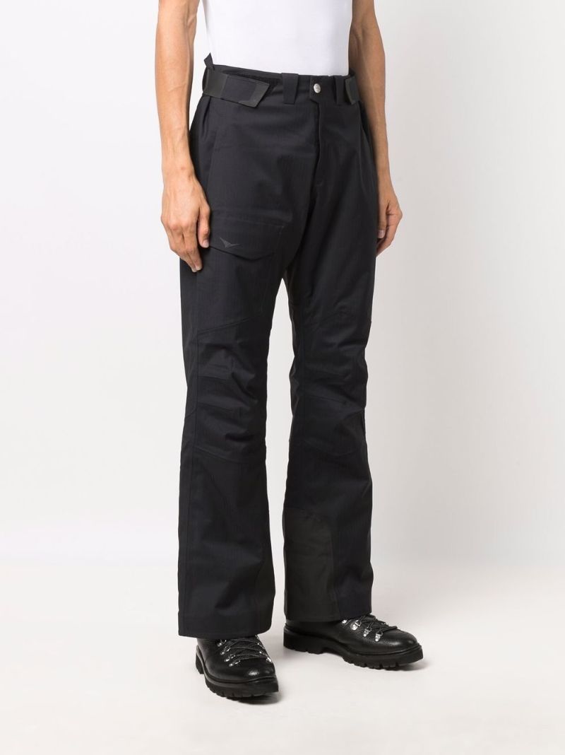 Black Flared Ski Trousers