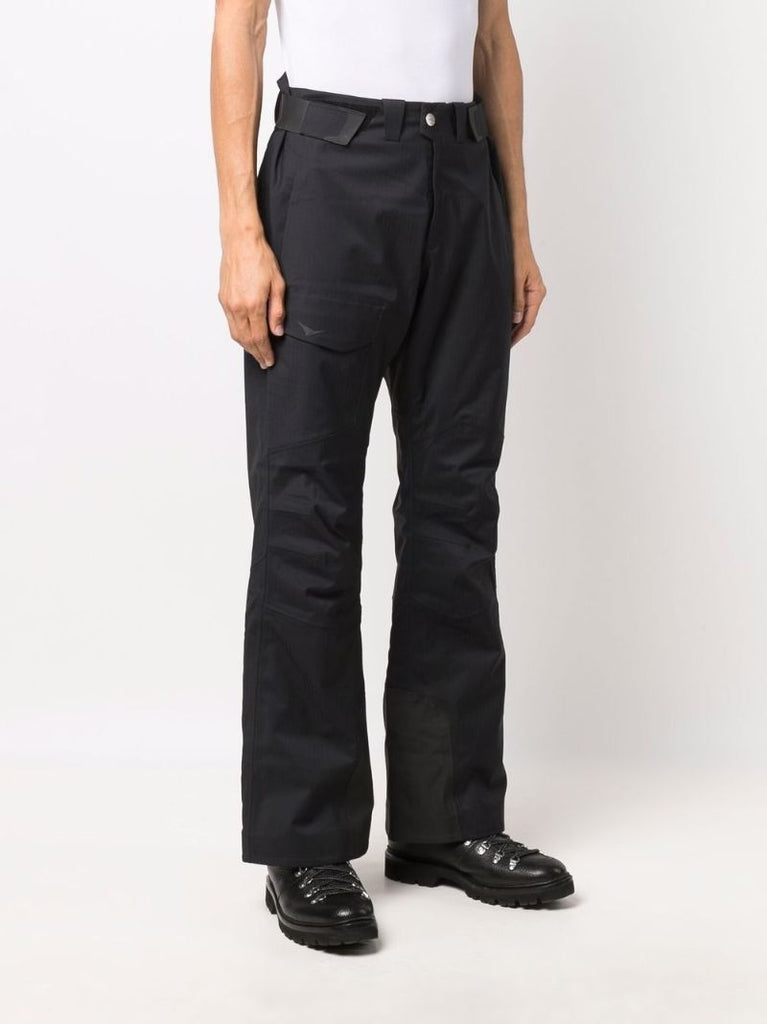 Black Flared Ski Trousers