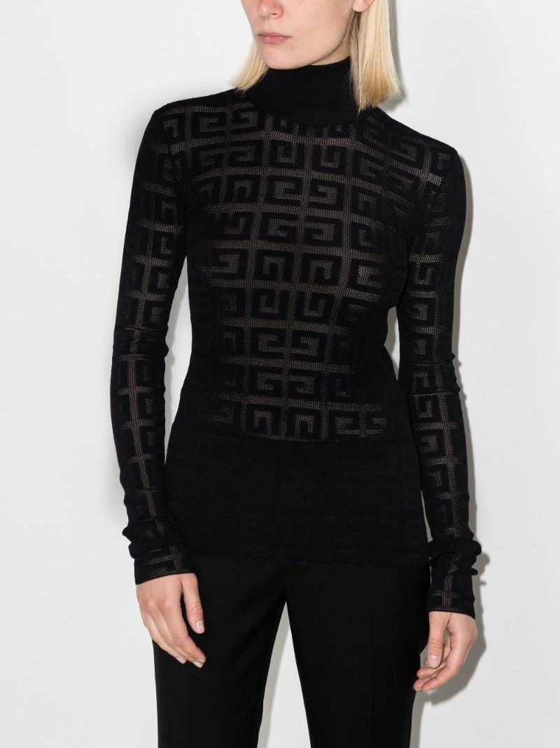 4g Monogram Jacquard Top