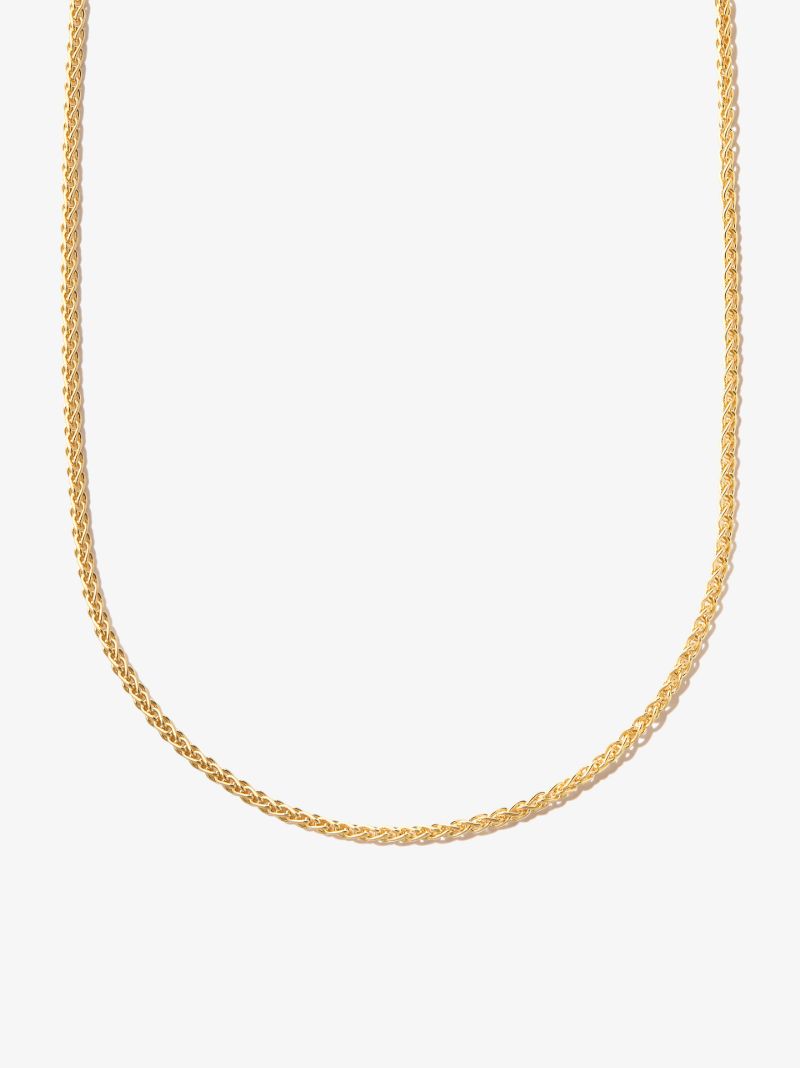 Gold-plated Rope Chain Necklace