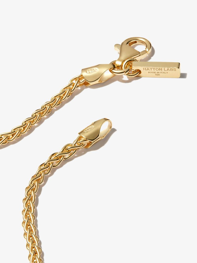 Gold-plated Rope Chain Necklace