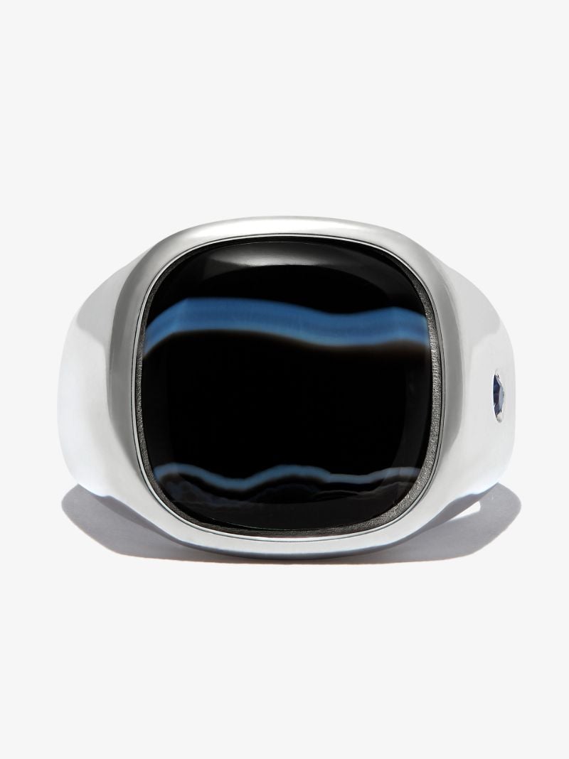 Sterling Silver Jasper Signet Ring