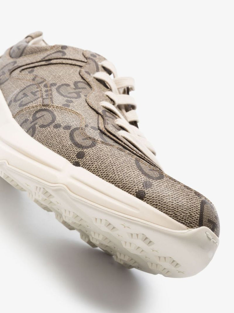 Neutral Gg Rhyton Jacquard Sneakers