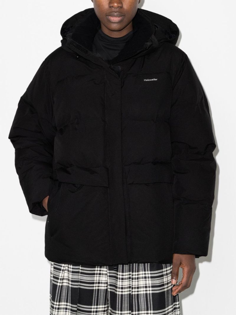 Black Besseggen Hooded Quilted Jacket