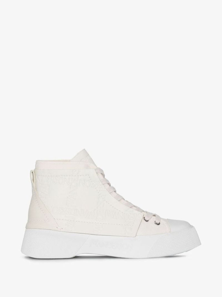White High Top Leather Sneakers