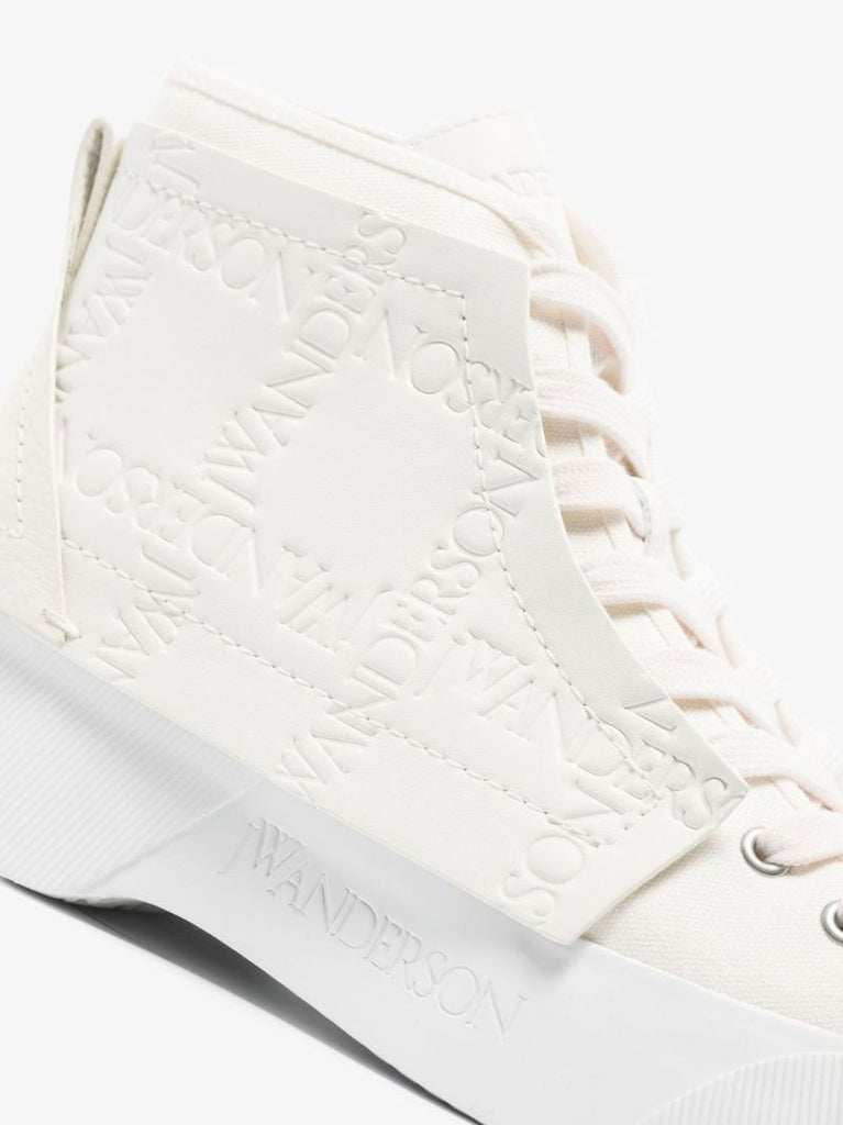 White High Top Leather Sneakers