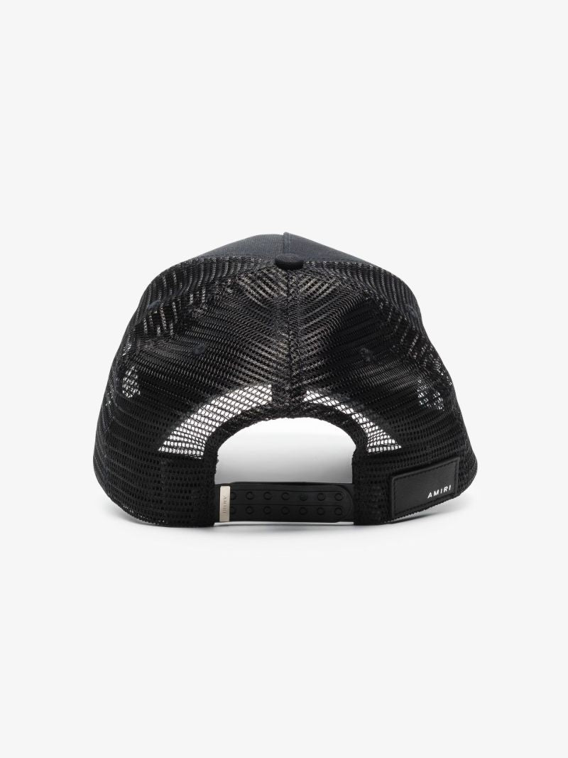 Black Three Star Trucker Hat