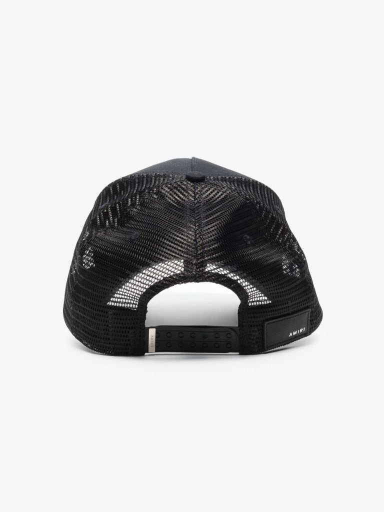 Black Three Star Trucker Hat