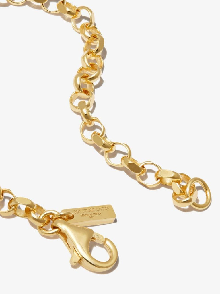 Gold-plated Belcher Chain Bracelet