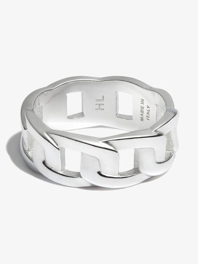 Sterling Silver Cuban Link Ring