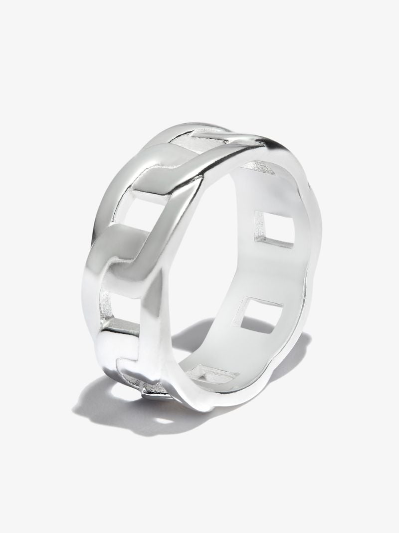 Sterling Silver Cuban Link Ring