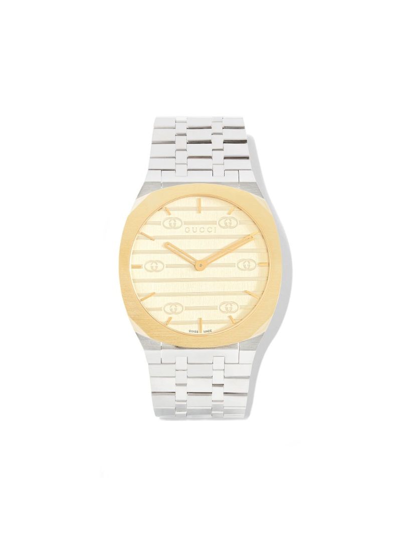 Stainless Steel Gucci 25h Watch