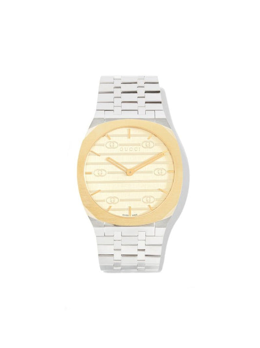 Stainless Steel Gucci 25h Watch