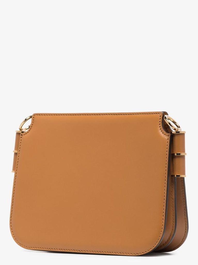 Brown Touch Leather Shoulder Bag