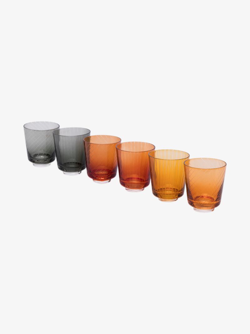 Multicolour Library Glass Set