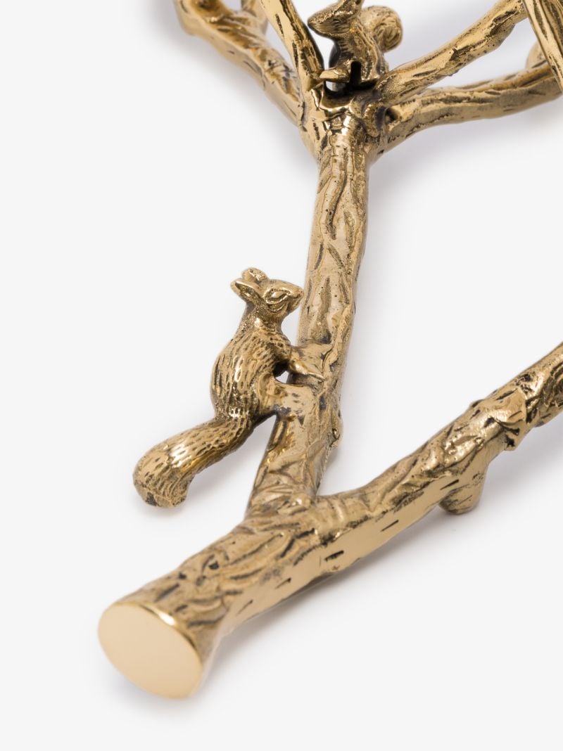 Gold Tone Twiggy Candle Holder