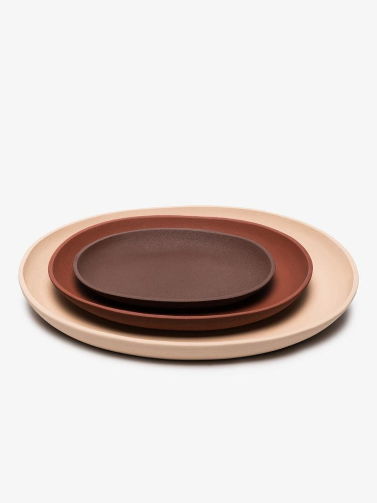 Brown and Neutral Greek Tray Set