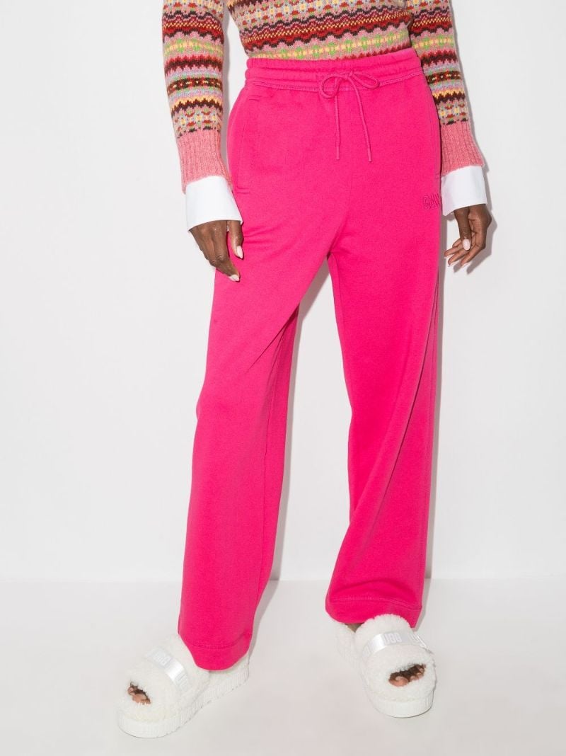Logo-embroidered Straight Track Pants