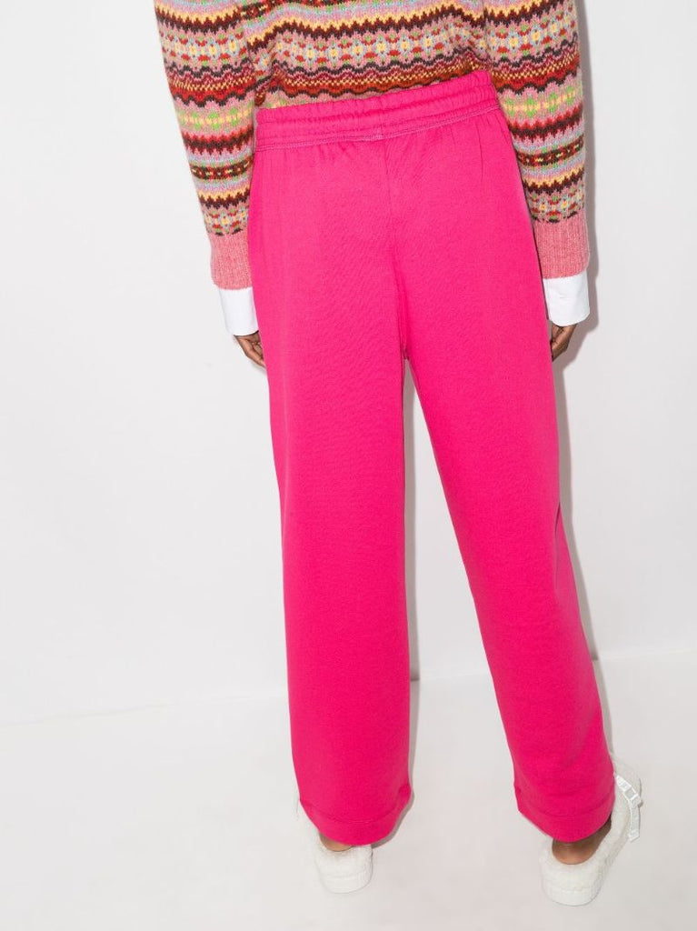 Logo-embroidered Straight Track Pants