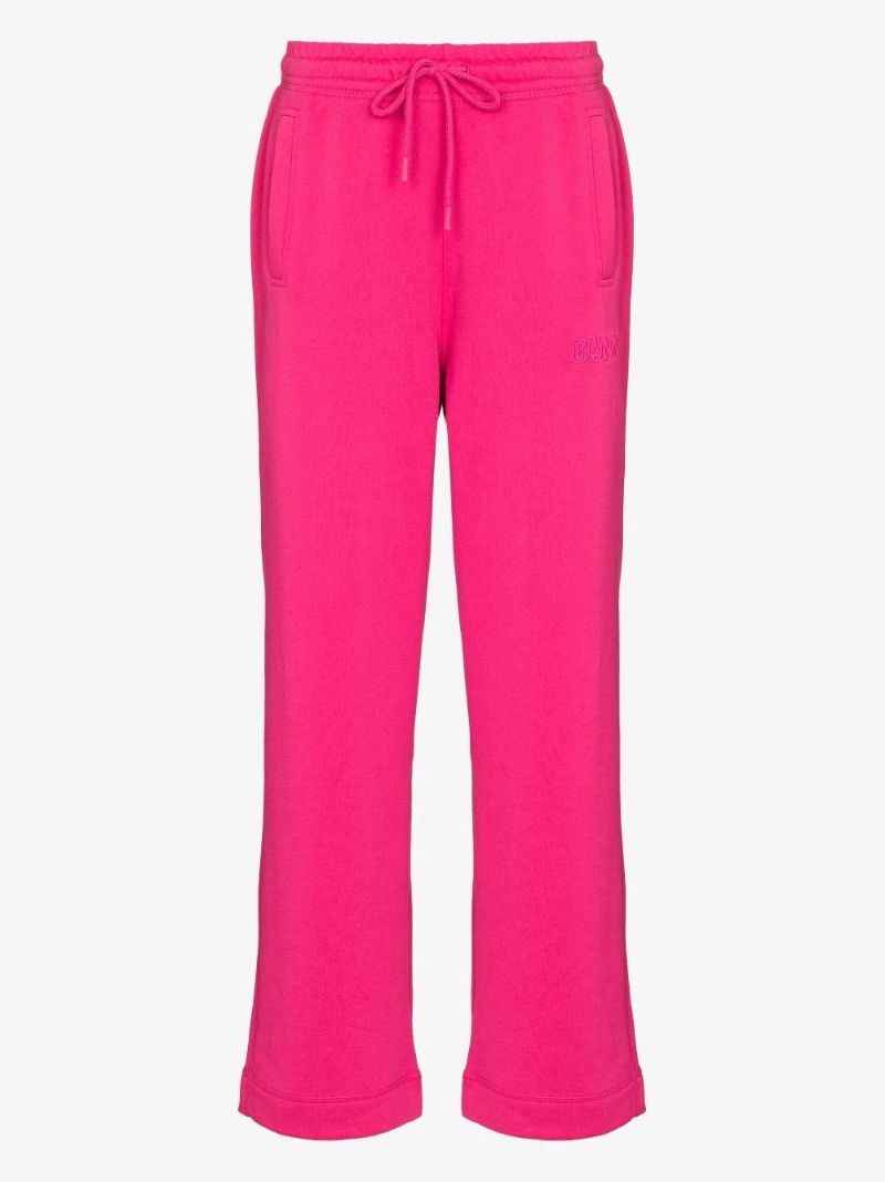 Logo-embroidered Straight Track Pants