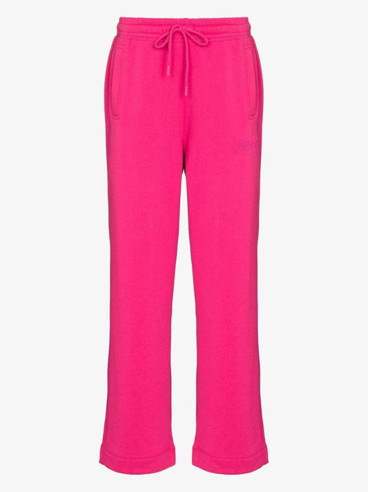 Logo-embroidered Straight Track Pants