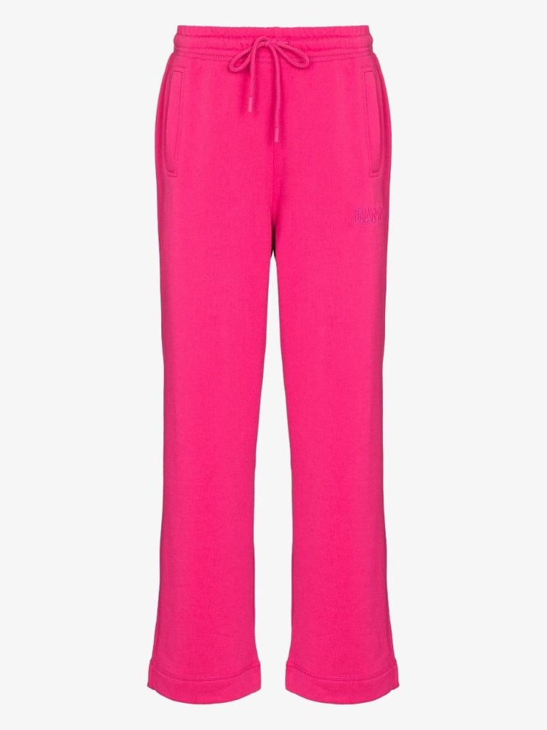 Logo-embroidered Straight Track Pants