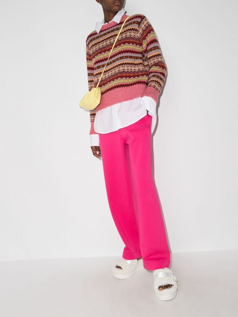 Logo-embroidered Straight Track Pants