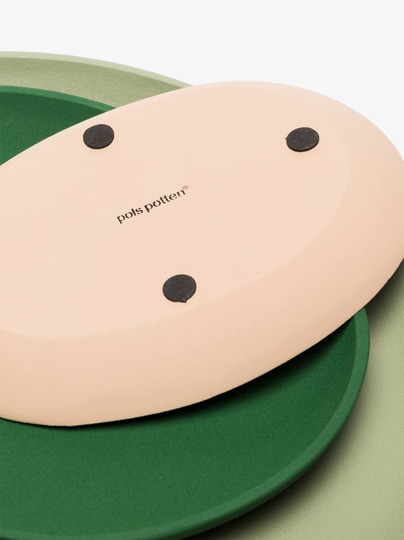 Green and Neutral Greek Tray Set