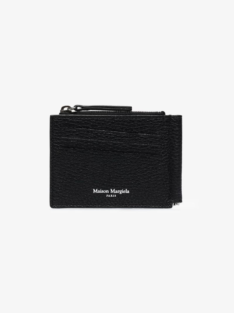 Black Four-stitch Money Clip Wallet