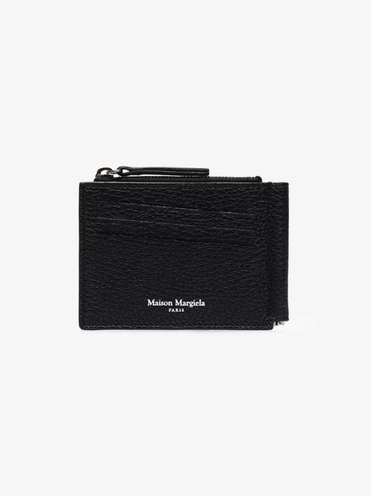 Black Four-stitch Money Clip Wallet