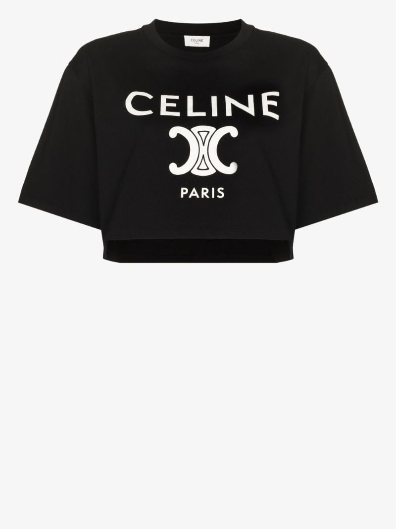 Triomphe Logo Cropped T-shirt