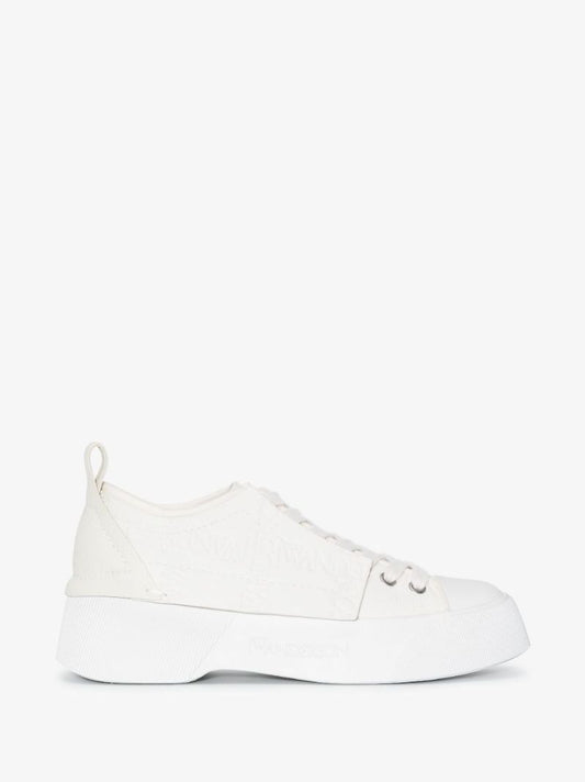 White Low Top Leather Sneakers