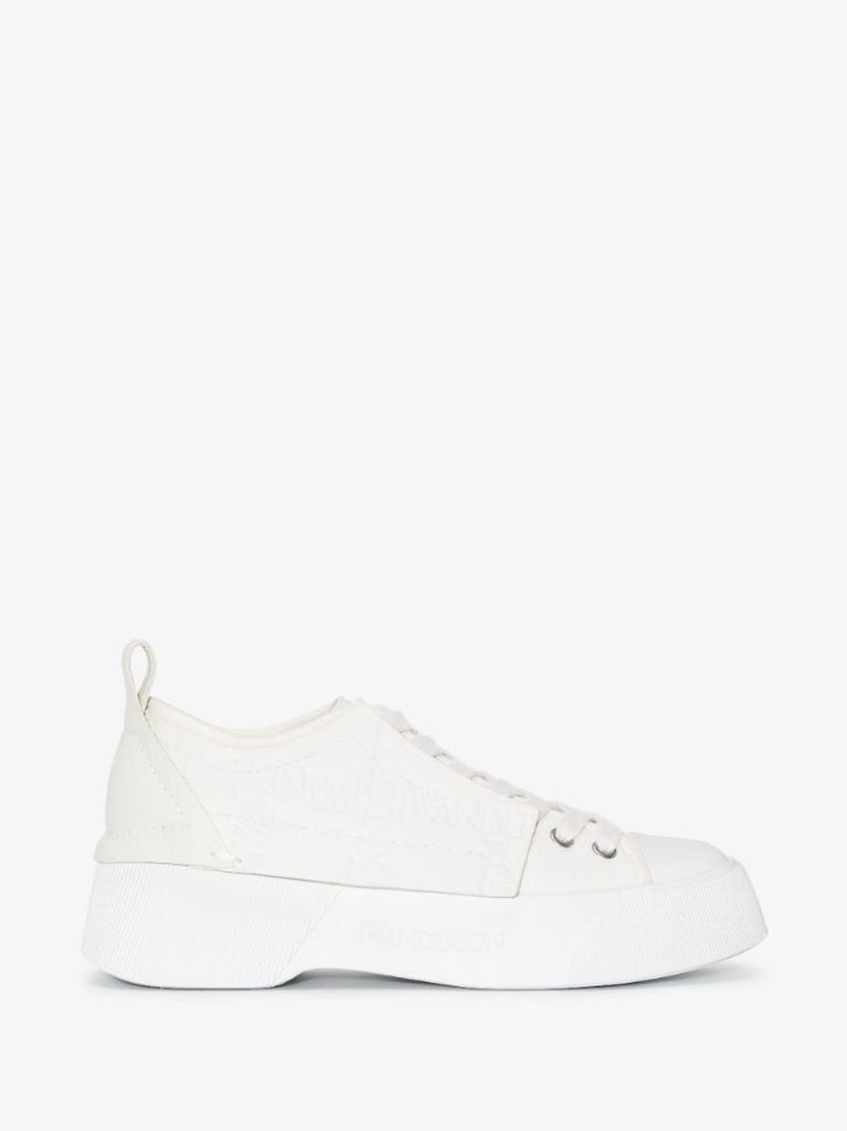 White Low Top Leather Sneakers