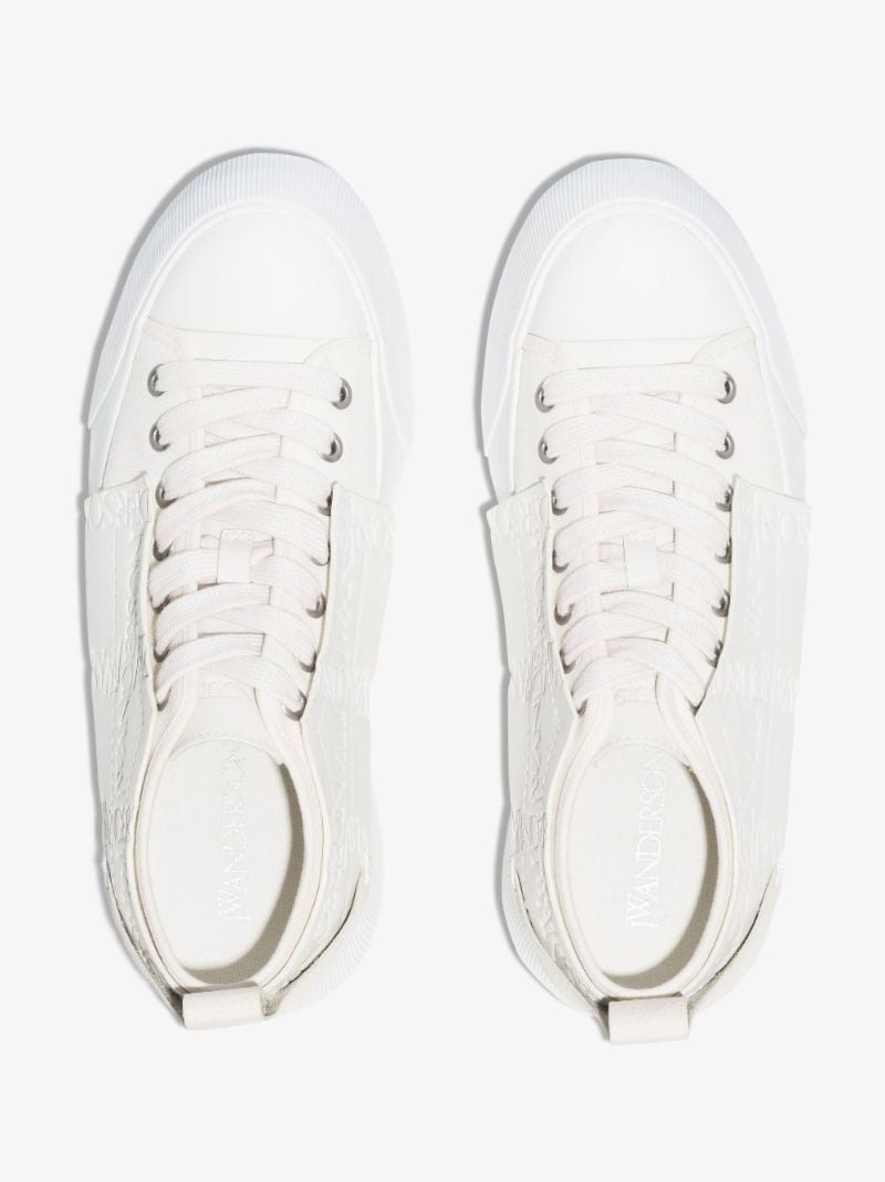 White Low Top Leather Sneakers