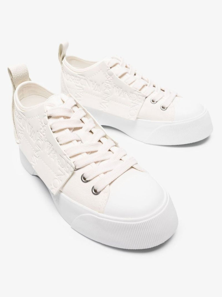 White Low Top Leather Sneakers
