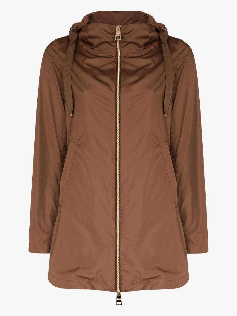 Techno Taffeta Hooded Coat