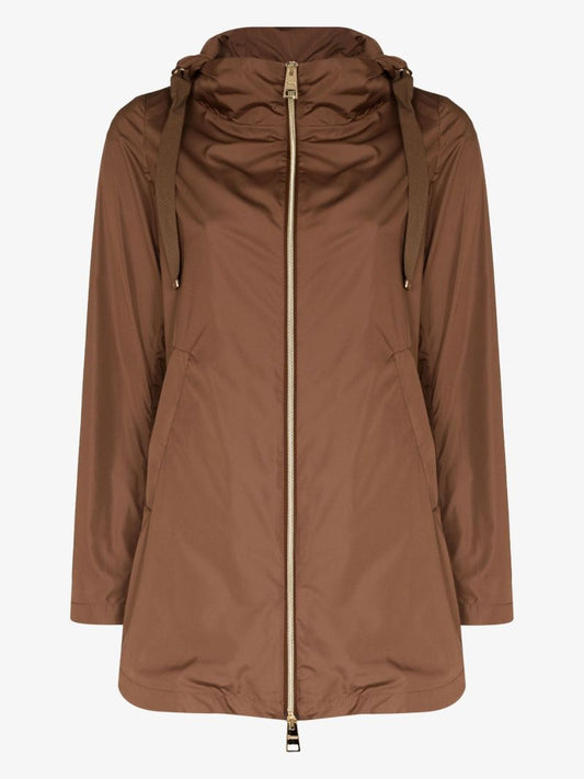 Techno Taffeta Hooded Coat