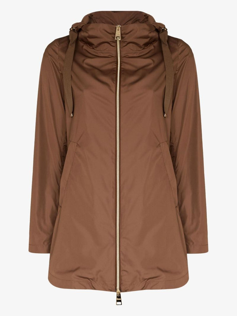 Techno Taffeta Hooded Coat