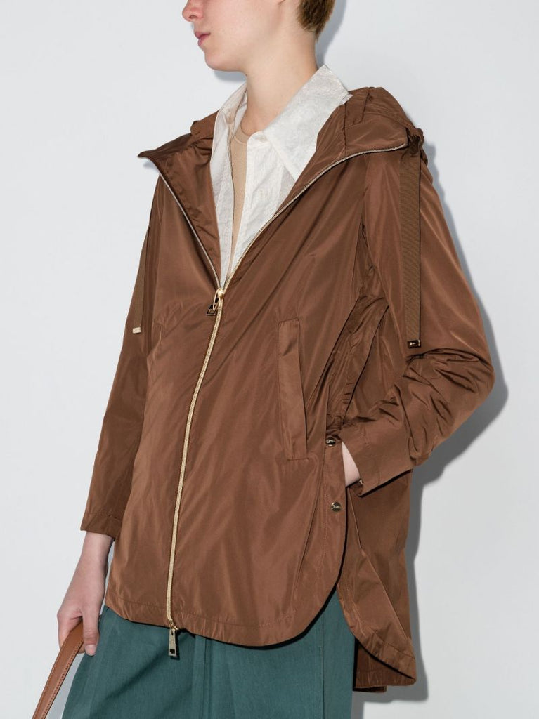 Techno Taffeta Hooded Coat