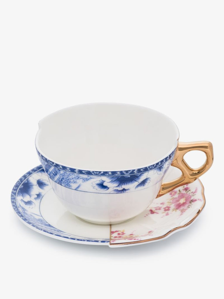 White Zenobia Hybrid Cup and Saucer Set