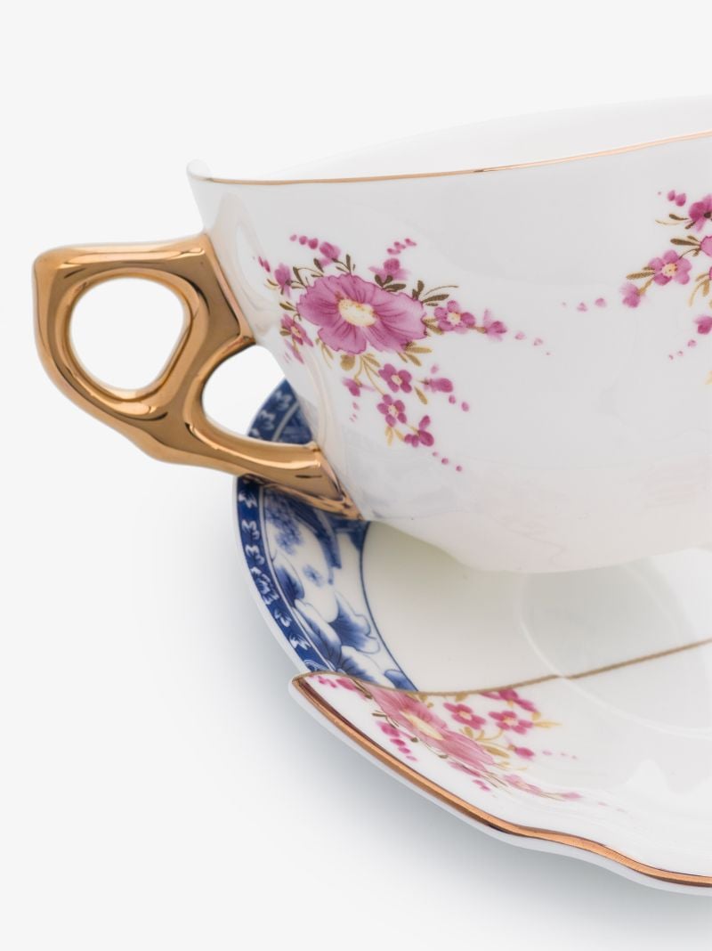 White Zenobia Hybrid Cup and Saucer Set