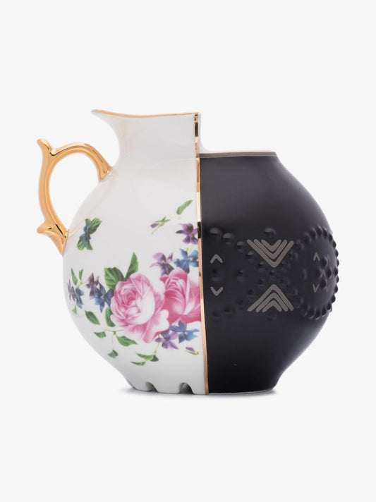 Black and White Lfe Hybrid Bone China Vase