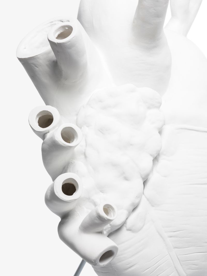 White Love in Bloom Porcelain Vase