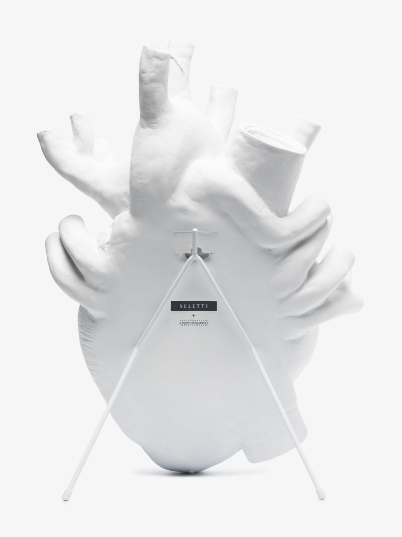 White Love in Bloom Porcelain Vase